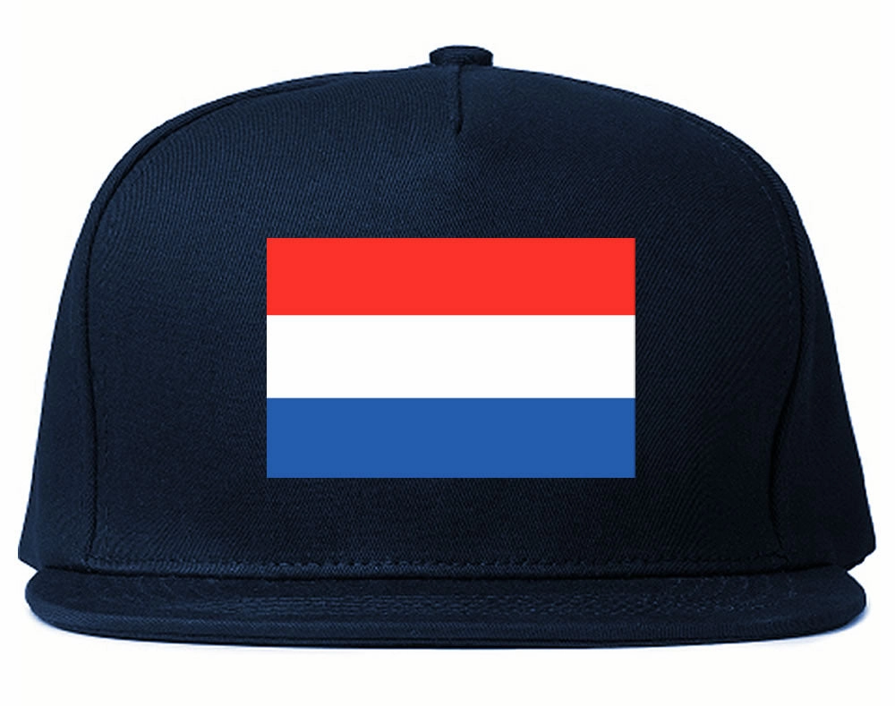Netherlands Flag Country Printed Snapback Hat Cap