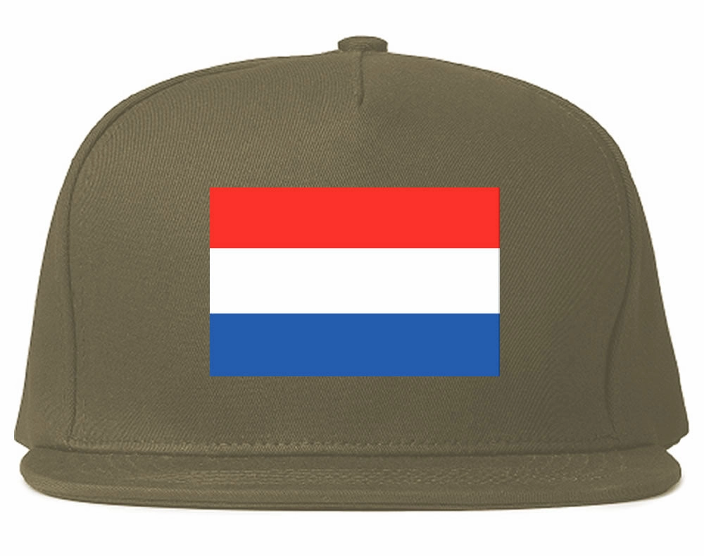 Netherlands Flag Country Printed Snapback Hat Cap