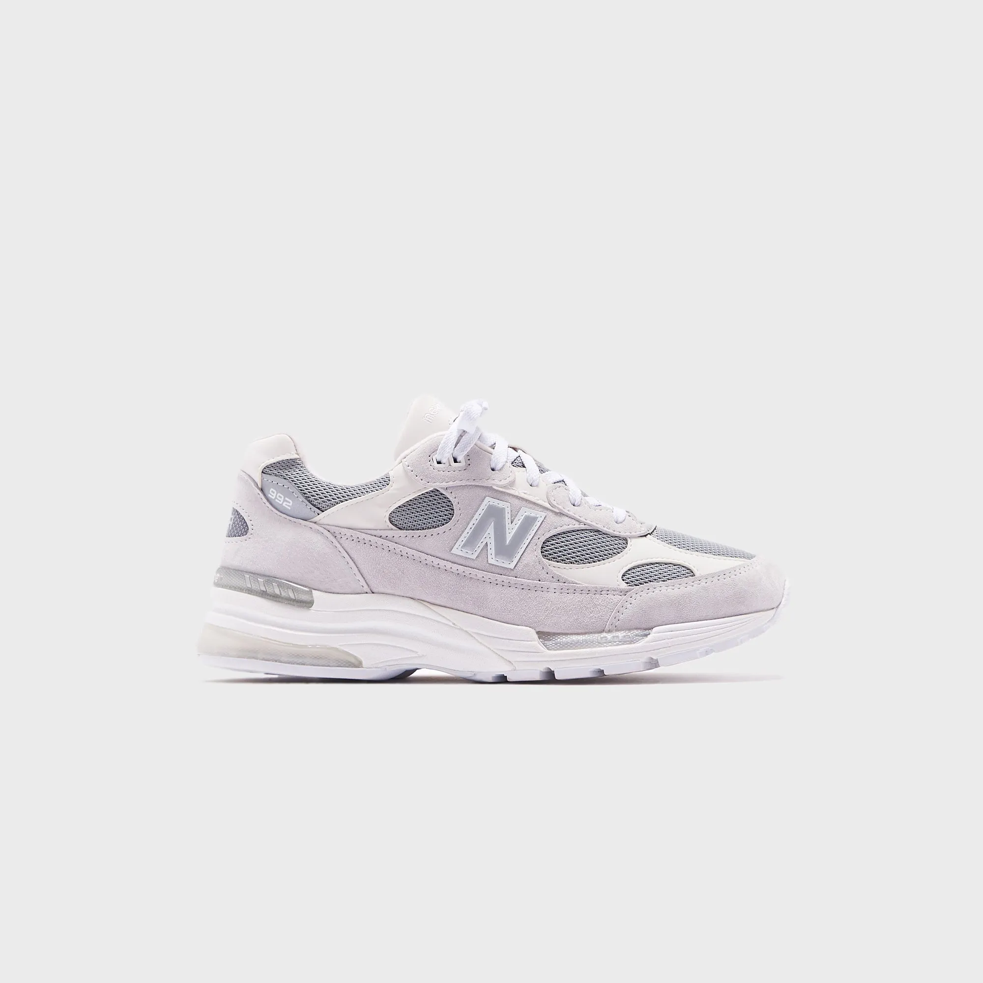 New Balance 992 Made in USA - Weiß / Silber Metallic