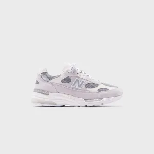 New Balance 992 Made in USA - Weiß / Silber Metallic