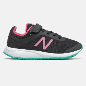 New Balance Schwarz/Rosa Limonade/Sommer Jade 455v2 Kindersneaker