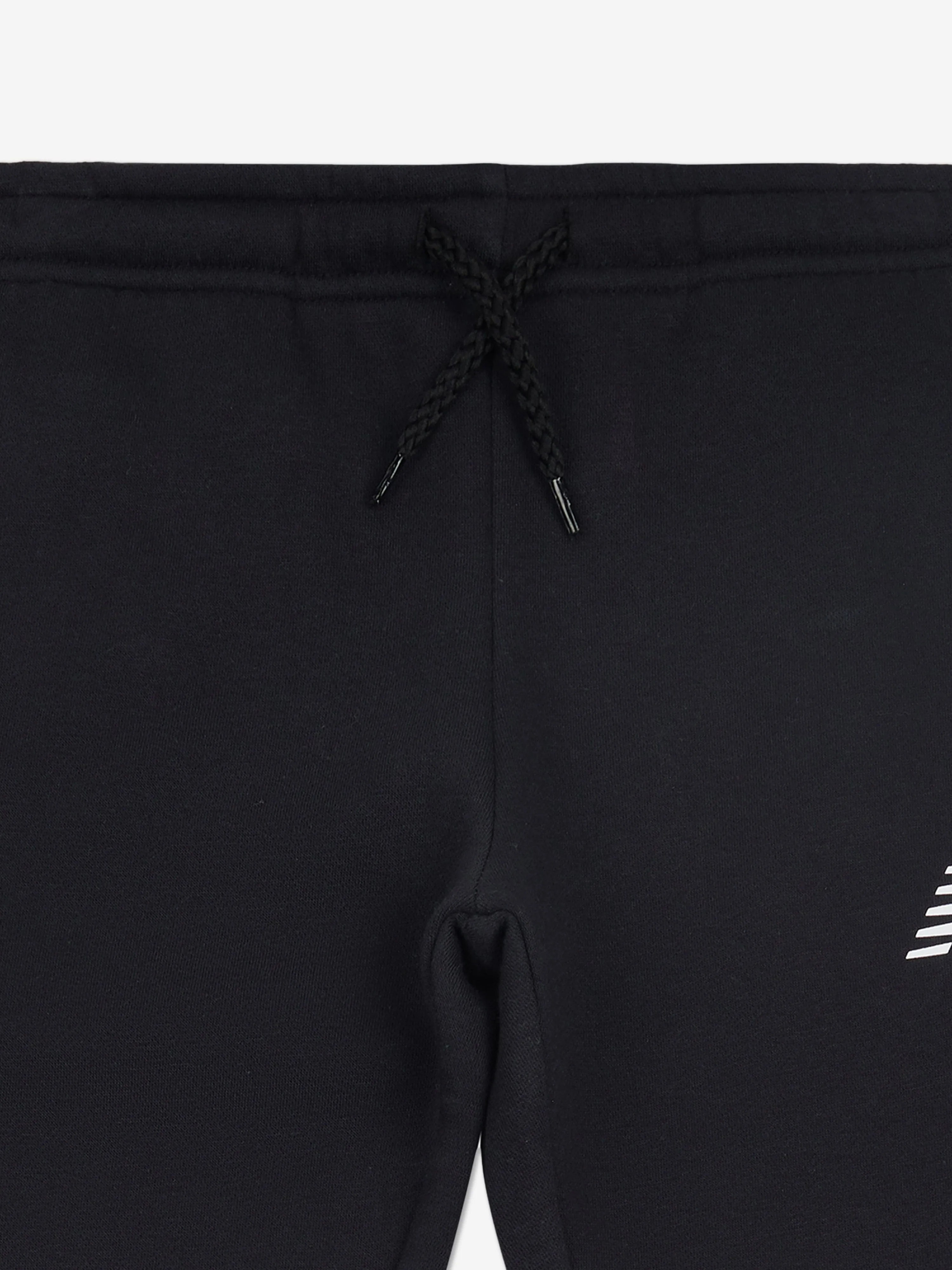 New Balance Jungen Brush Back Jogger mit gestapeltem Logo in Schwarz