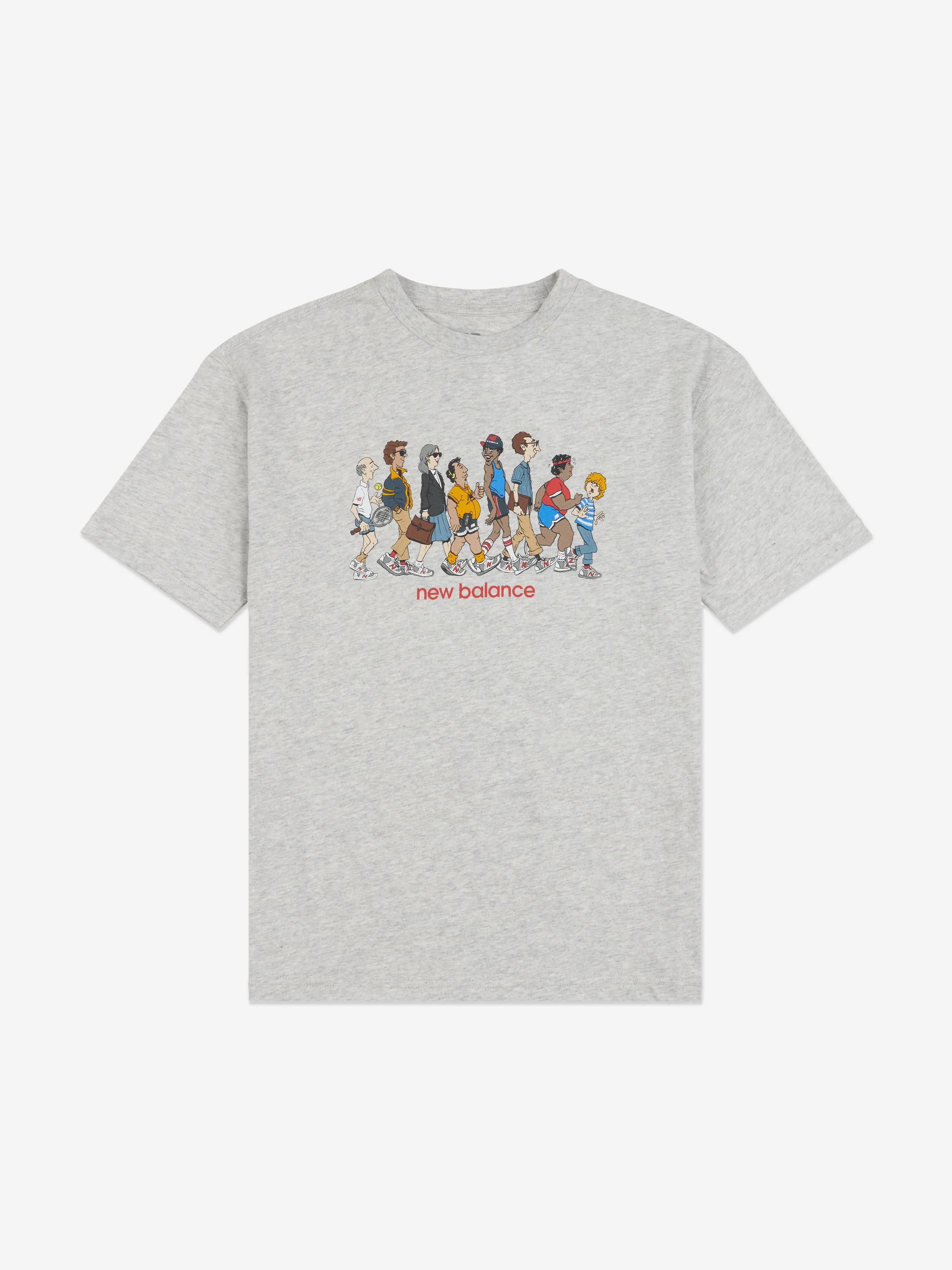 New Balance Jungen NB Queue T-Shirt in Grau