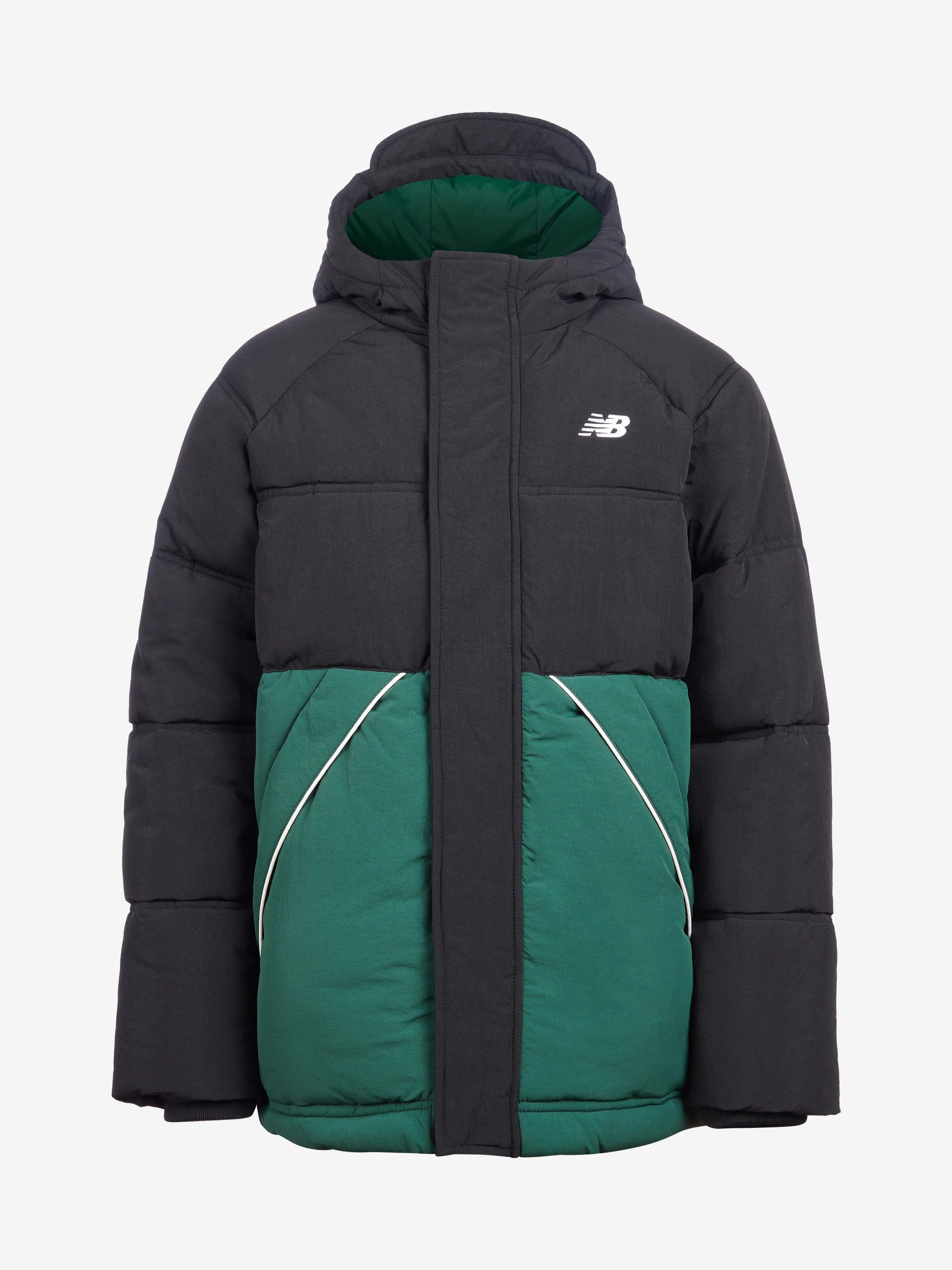 New Balance Jungen Raglan Daunenjacke in Schwarz