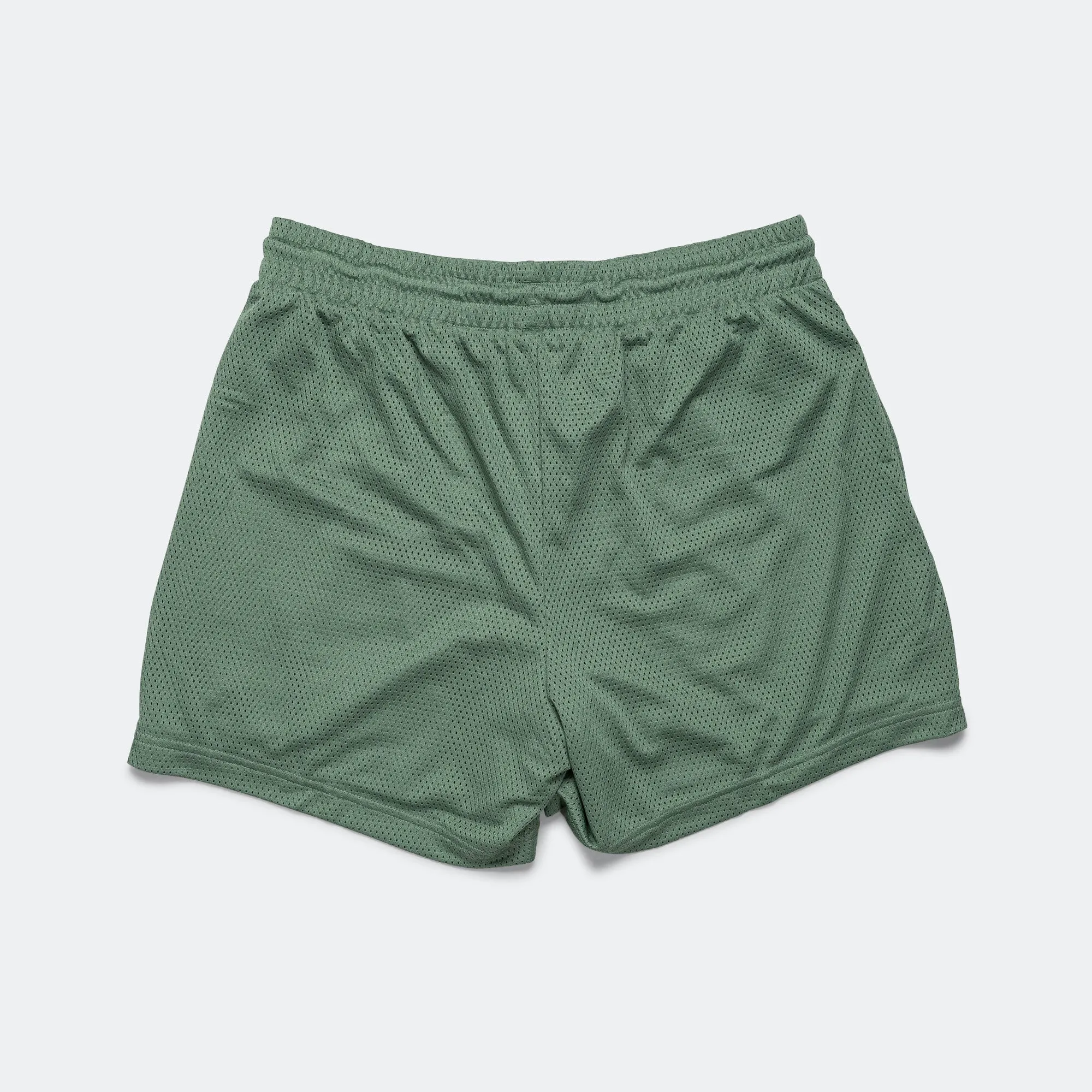 New Balance Sportbekleidung Essentials Mesh Graphic Short 5 - Dunkler Wacholder