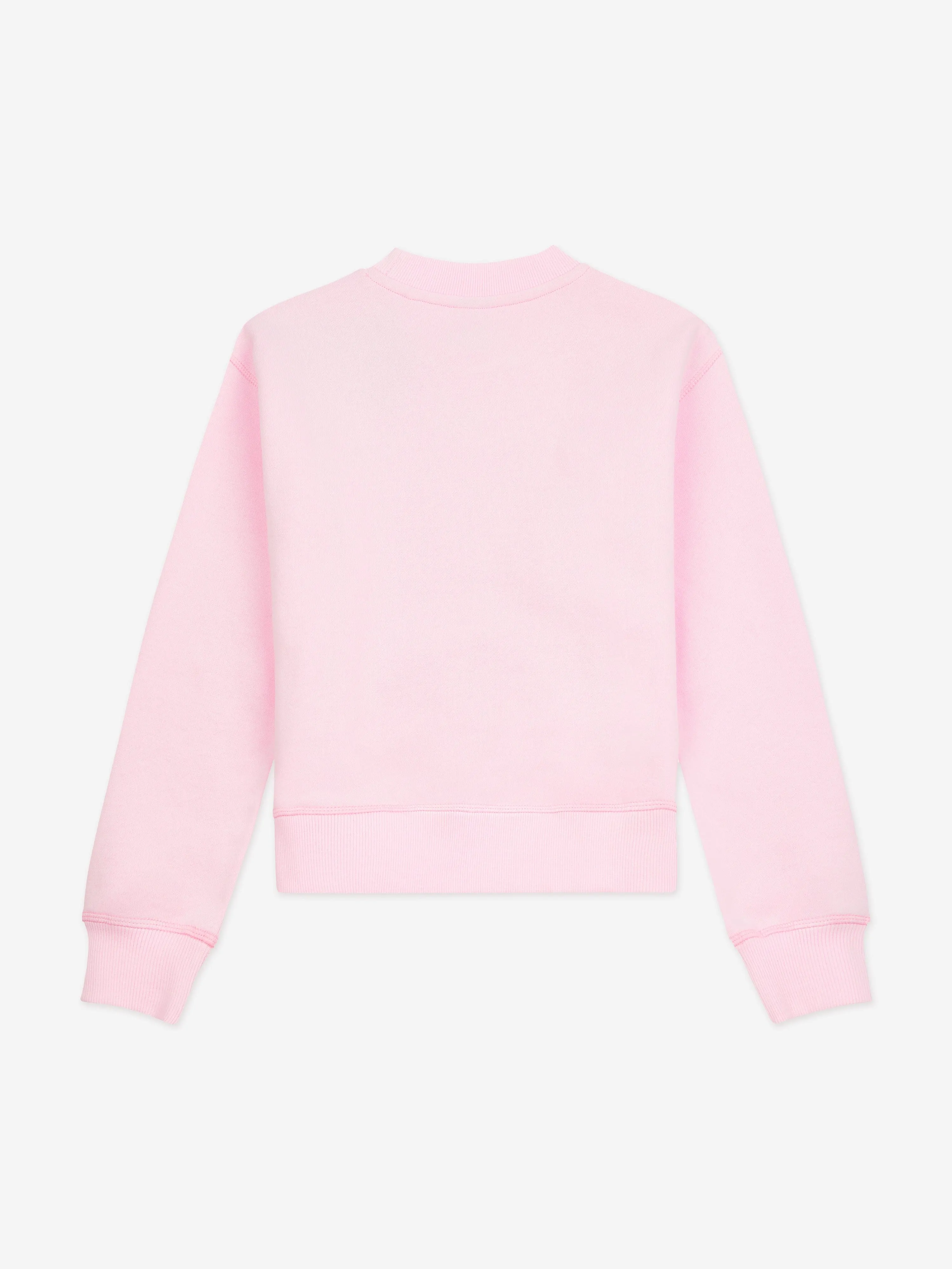 New Balance Mädchen Sweatshirt mit kleinem Rückseitenlogo in Pink