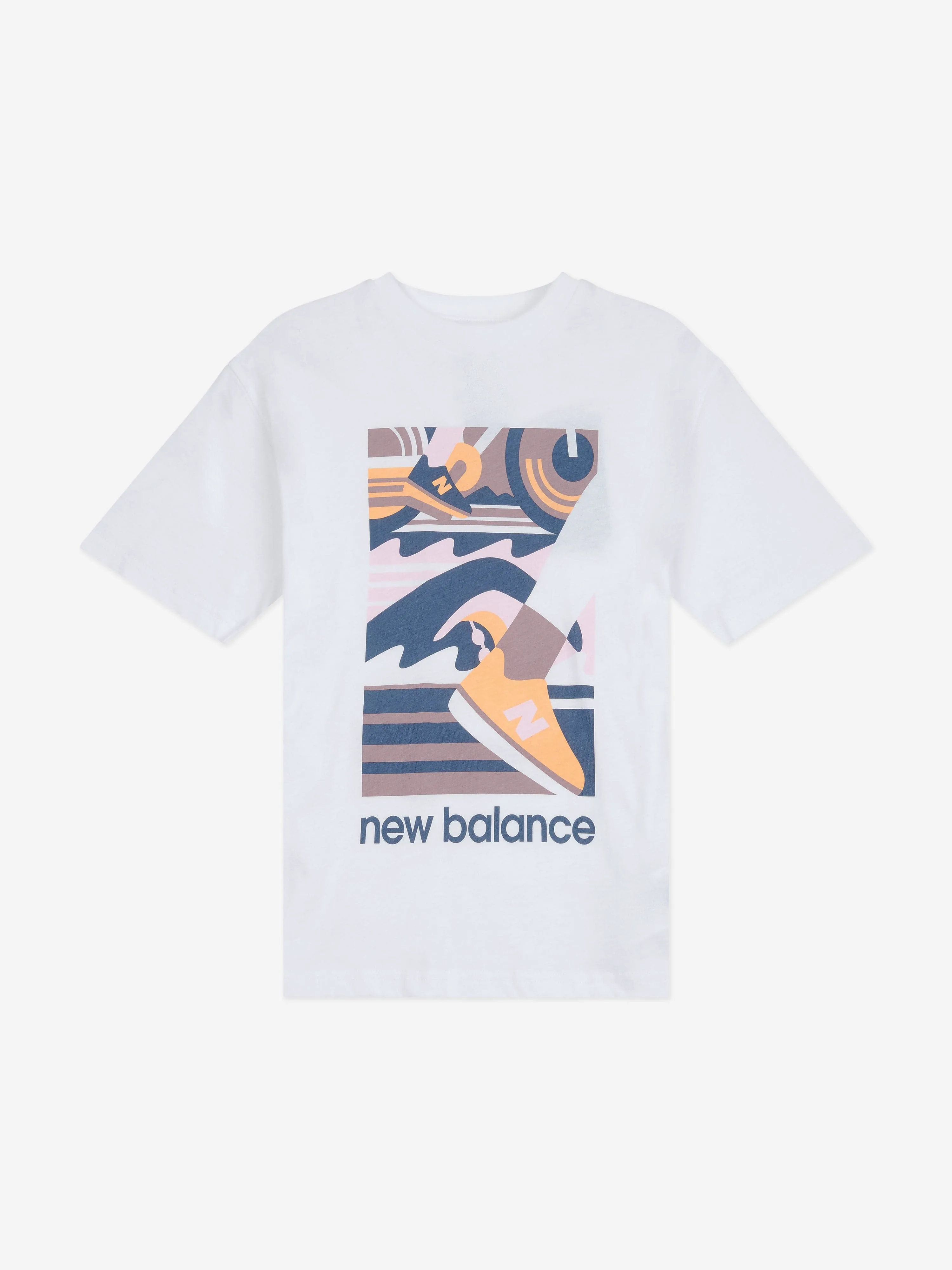 New Balance Girls Greatest Hits Grafik-T-Shirt in Weiß