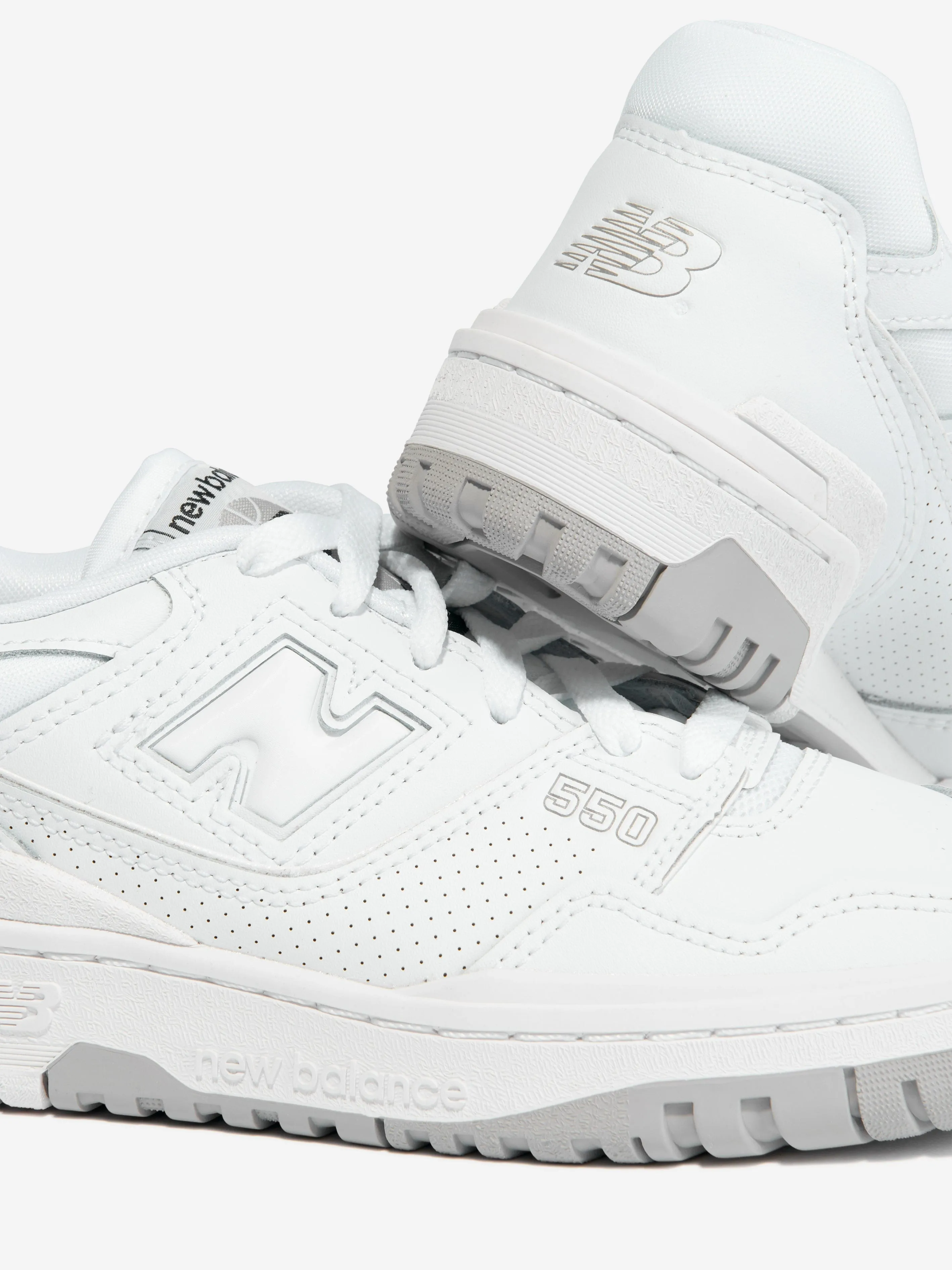 New Balance Kids 550 Logo Turnschuhe in Weiß