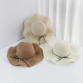 New Hat Summer Wave Edge Sun Outdoor Fashion Trend Beach spring-straw-hat