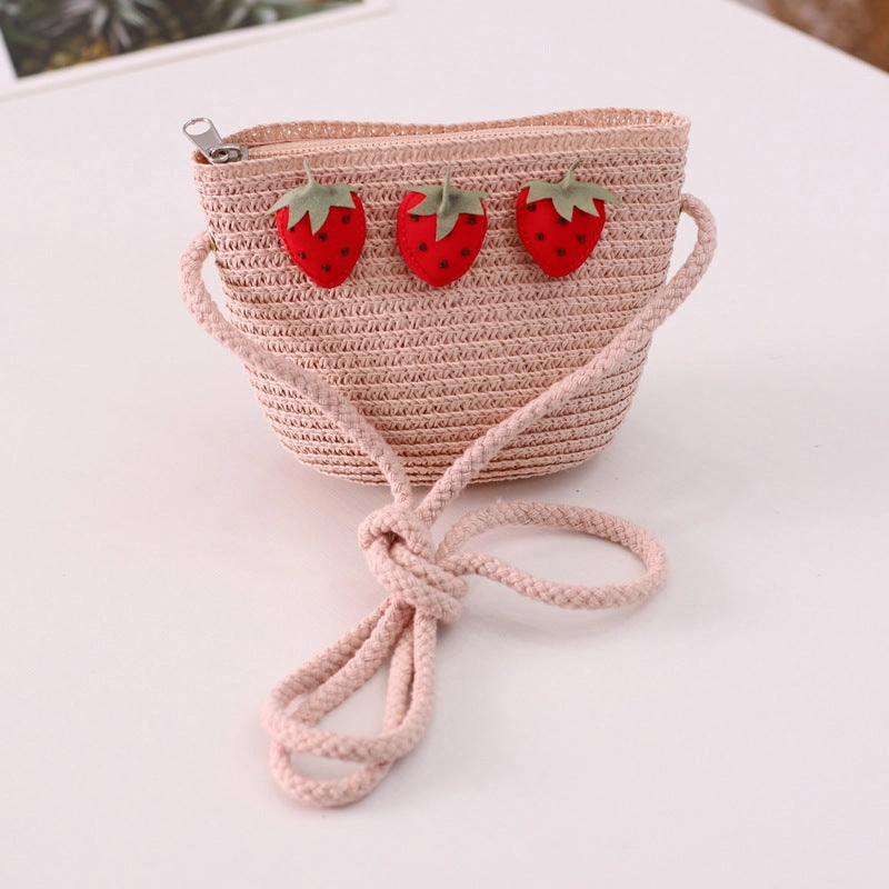 New Wide Brim Hat Girls' Sweet Bag Set Family Summer Vacation Beach