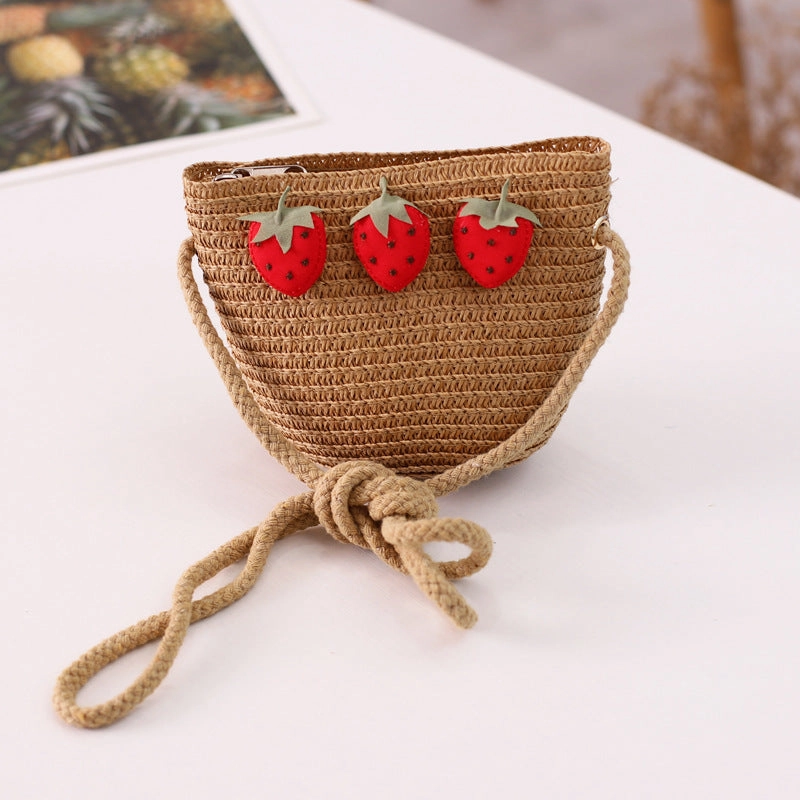 New Wide Brim Hat Girls' Sweet Bag Set Family Summer Vacation Beach