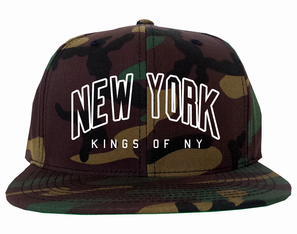 New York Blue And Orange Mens Snapback Hat
