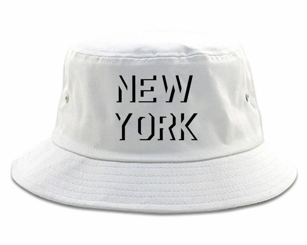 New York Shadow Logo Bucket Hat