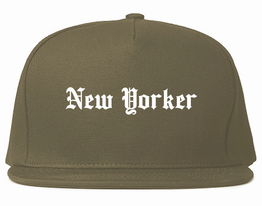 New Yorker Old English Mens Snapback Hat