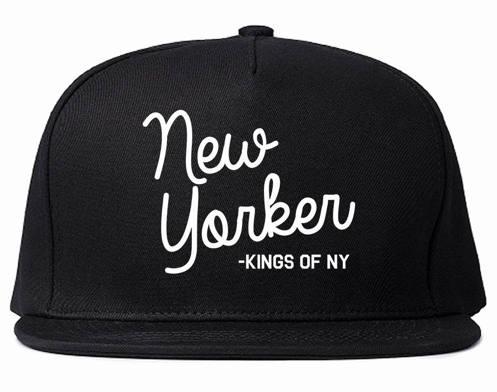 New Yorker Script Mens Snapback Hat