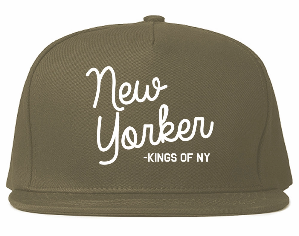 New Yorker Script Mens Snapback Hat