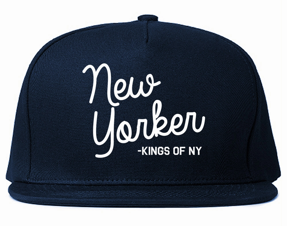 New Yorker Script Mens Snapback Hat