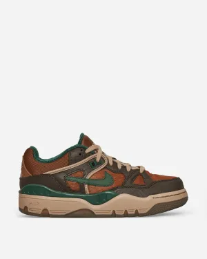 Nigo Air Force 3 Low Sneakers Barockbraun / Pekannuss