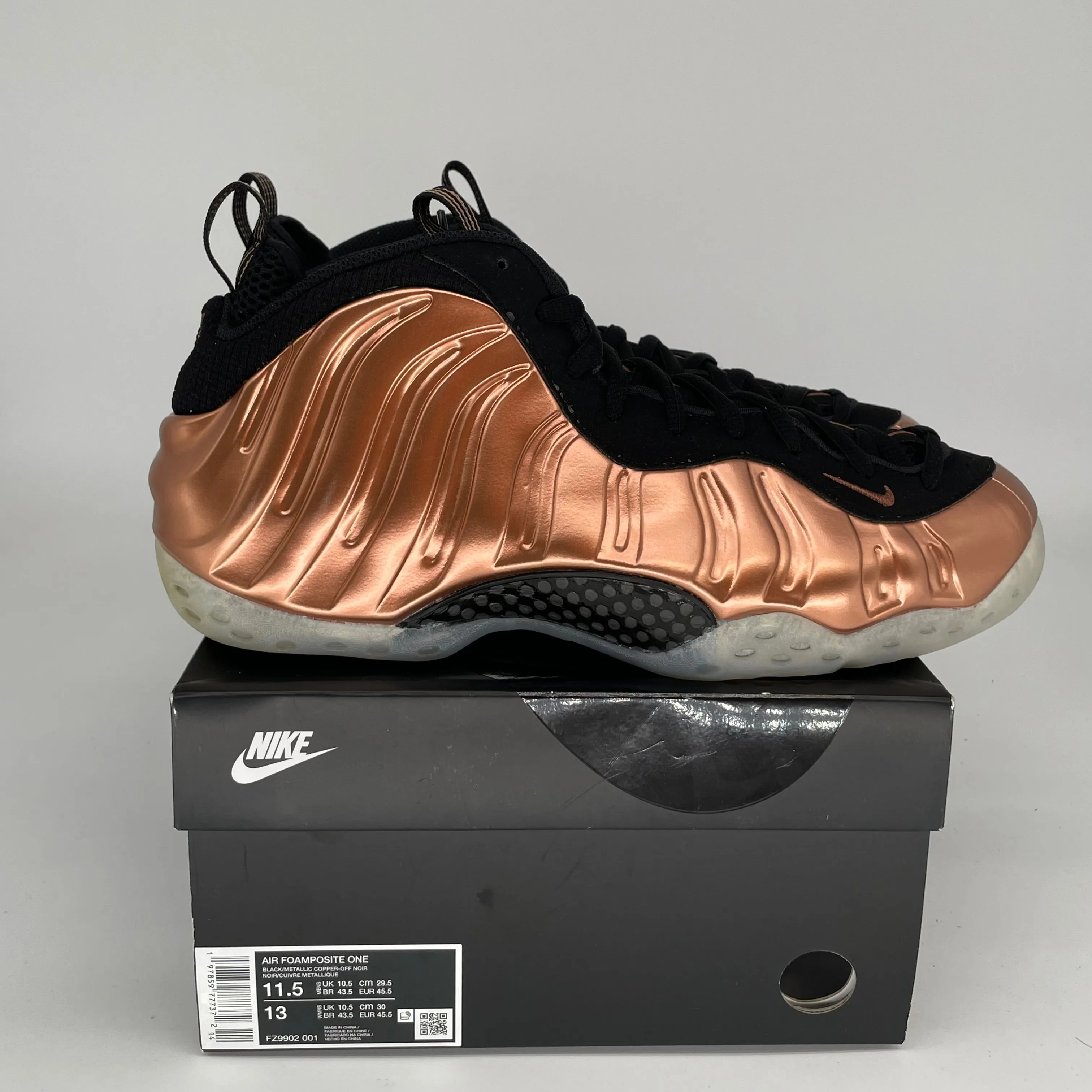 NIKE AIR FOAMPOSITE ONE KUPFER GRÖßE 11.5 FZ9902-001