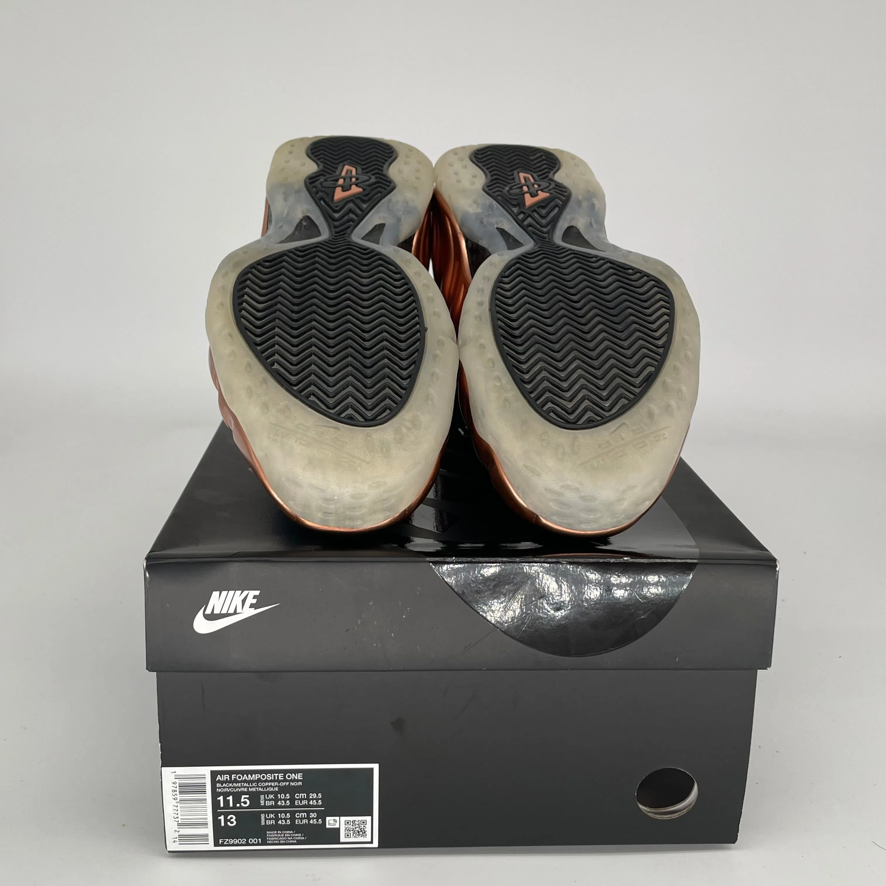 NIKE AIR FOAMPOSITE ONE KUPFER GRÖßE 11.5 FZ9902-001