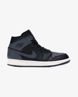 NIKE AIR JORDAN1 MID SCHWARZ DUNKELGRAU