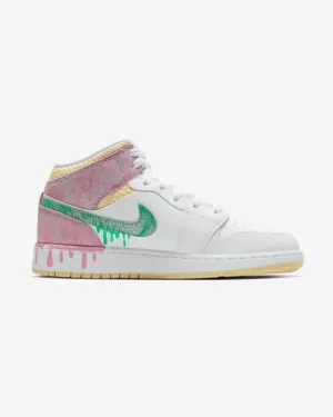 NIKE AIR JORDAN1 MID SE TROPFENMUSTER GS