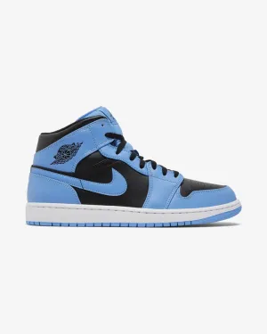 NIKE AIR JORDAN1 MID UNIVERSITÄTSBLAU SCHWARZ