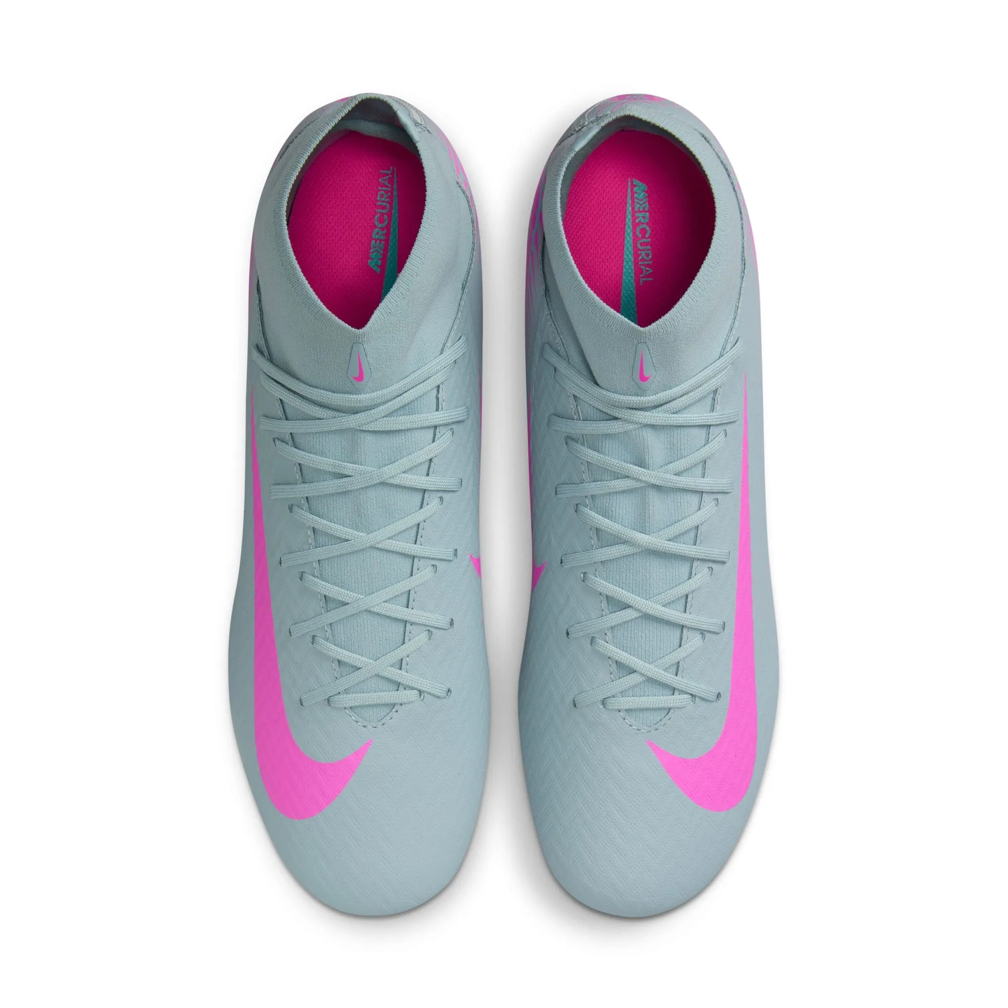 Nike Air Zoom Mercurial Superfly 10 Academy FG Feste Fußballschuhe - Ocean Cube/Pink Blast