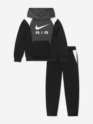 Nike Jungen Air Fleece Trainingsanzug in Schwarz