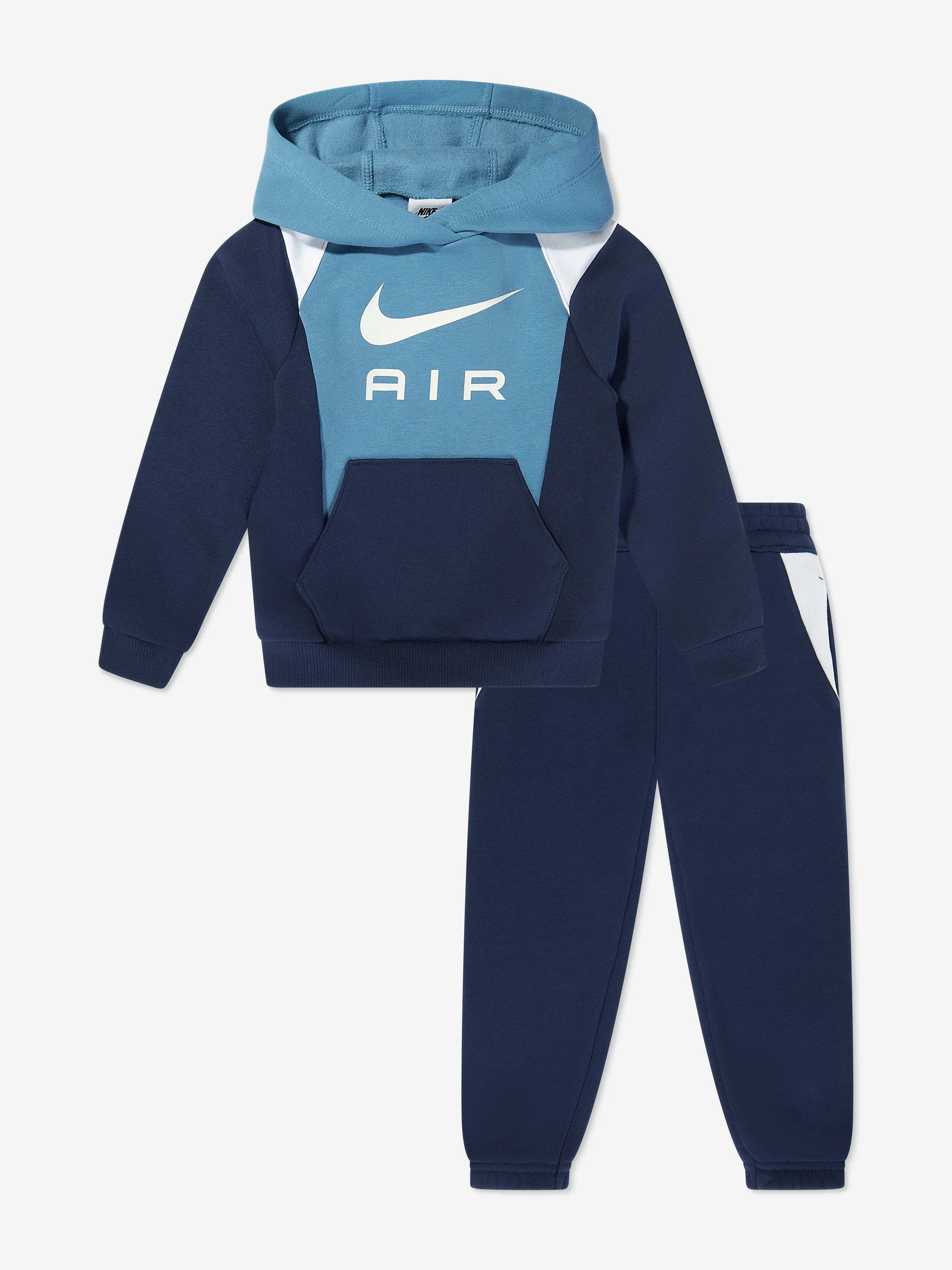 Nike Jungen Air Fleece Trainingsanzug in Marineblau