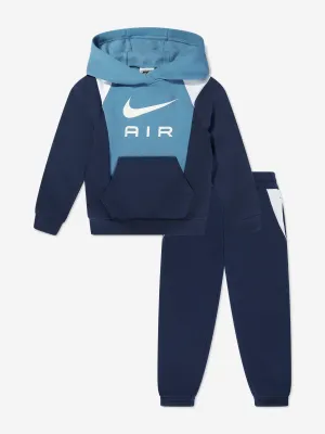 Nike Jungen Air Fleece Trainingsanzug in Marineblau