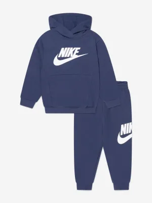 Nike Jungen NKN Club Fleece Trainingsanzug in Marineblau