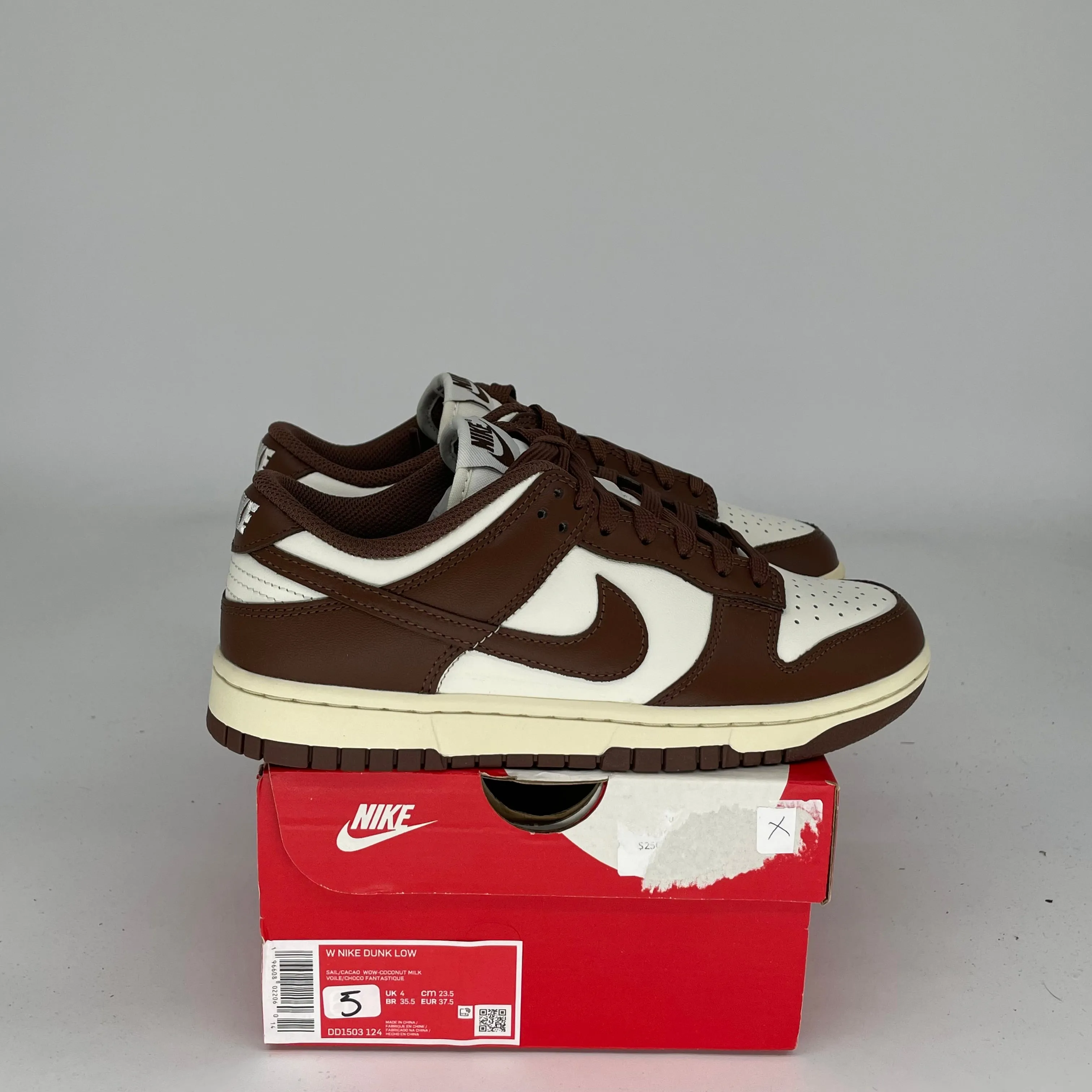 NIKE DUNK LOW CACAO WOW W GRÖSSE 5/6.5W DD1503-124