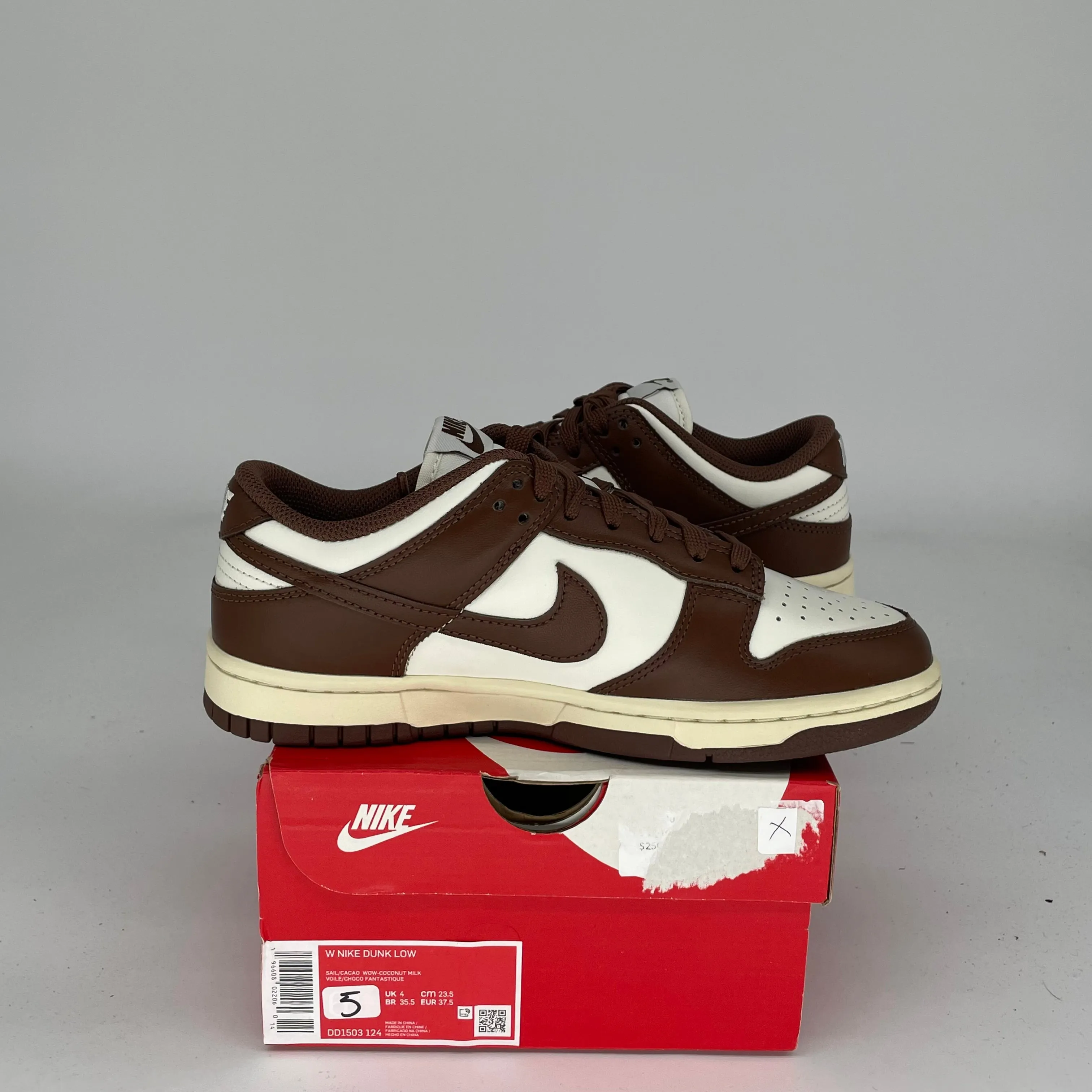 NIKE DUNK LOW CACAO WOW W GRÖSSE 5/6.5W DD1503-124