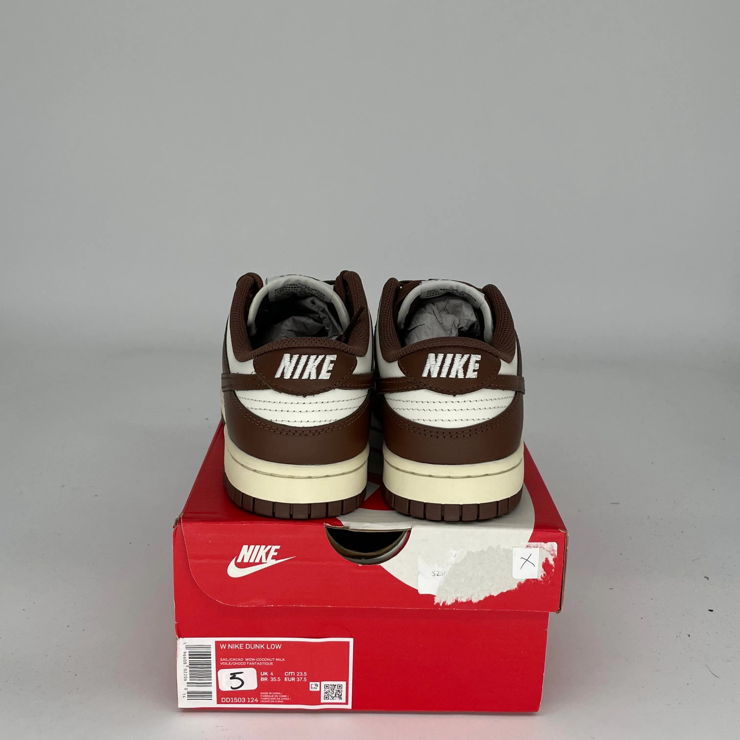 NIKE DUNK LOW CACAO WOW W GRÖSSE 5/6.5W DD1503-124