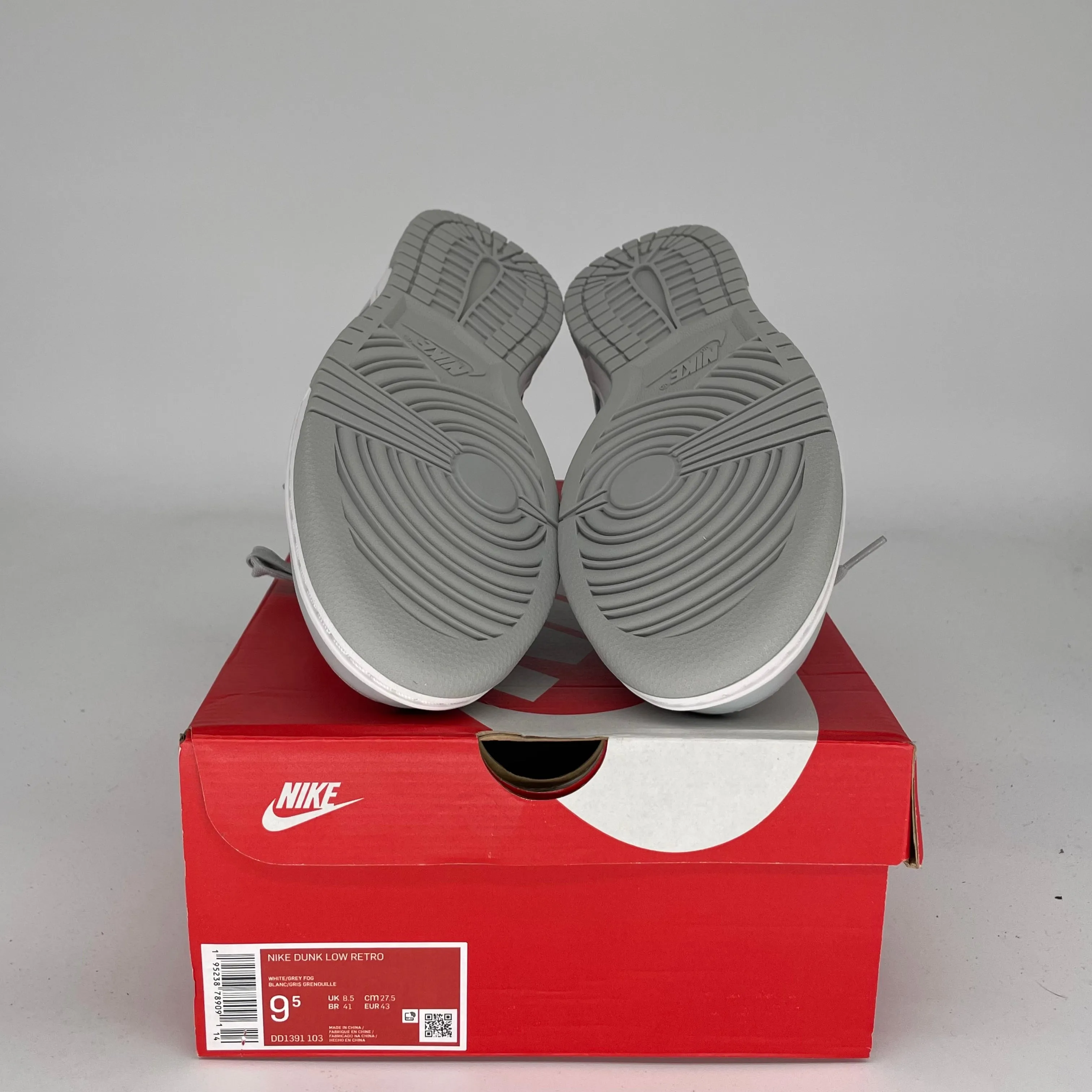 NIKE DUNK LOW GRAUER NEBEL GRÖSSE 9.5 DD1391-103