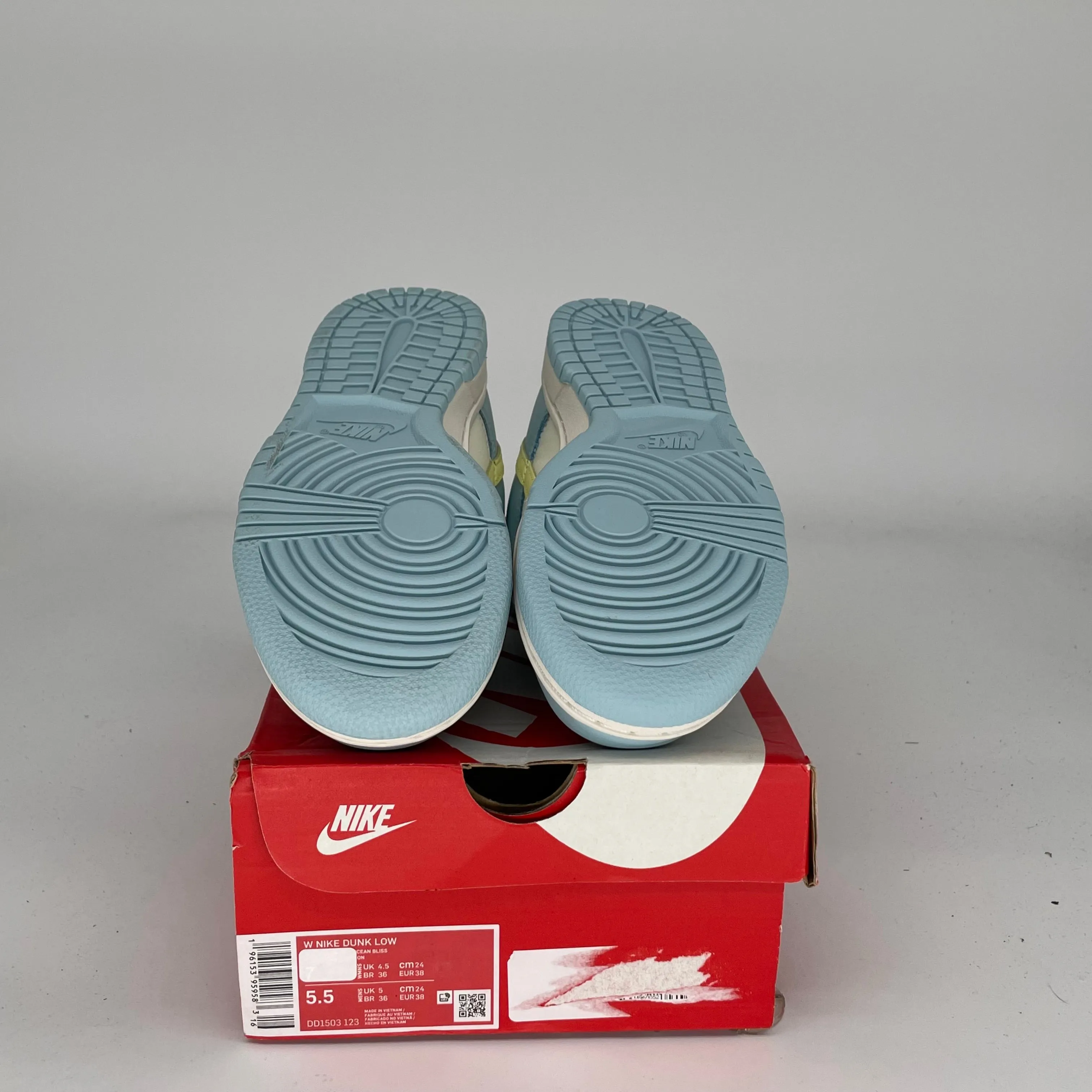 NIKE DUNK LOW OCEAN BLISS CITRON TINT GRÖSSE 5.5/7W DD1503-123
