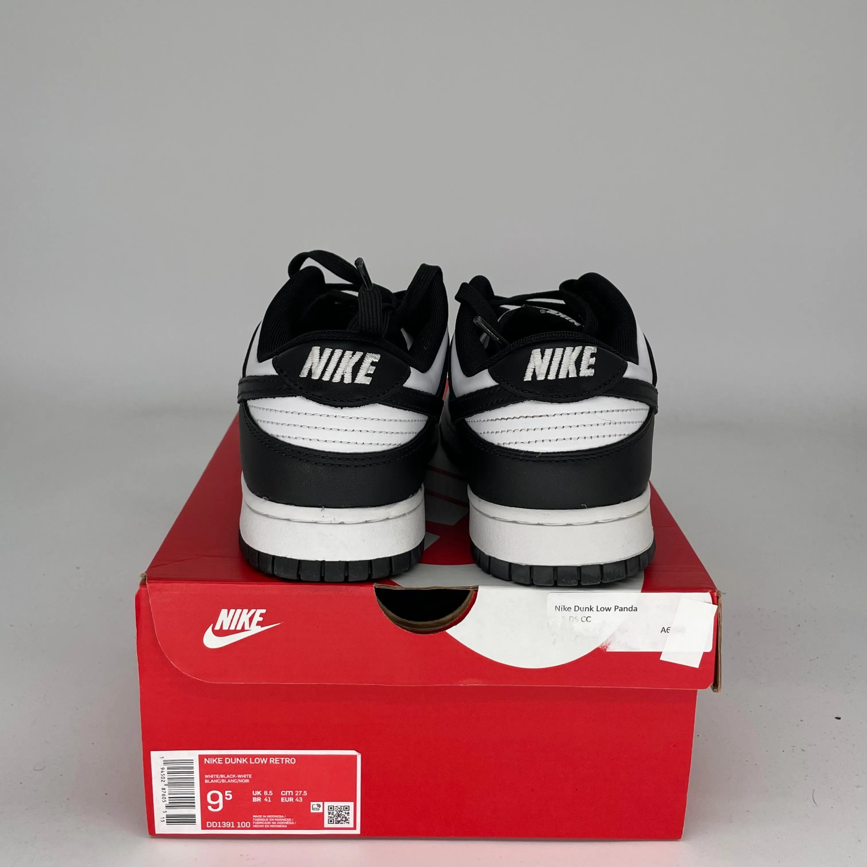 NIKE DUNK LOW PANDA GRÖSSE 9.5 DD1391-100
