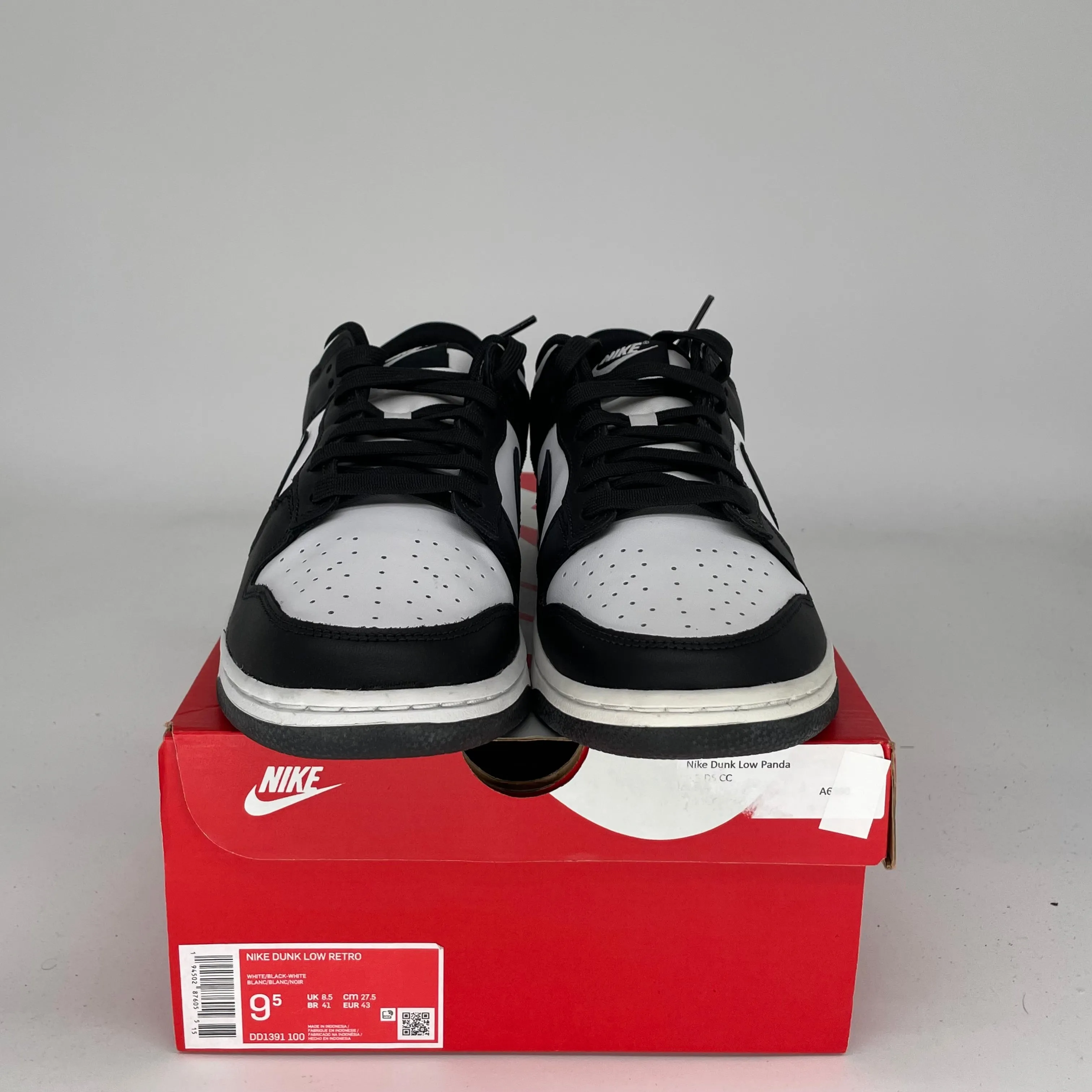 NIKE DUNK LOW PANDA GRÖSSE 9.5 DD1391-100