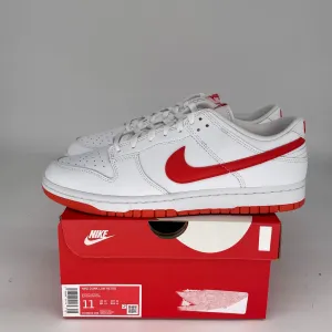 NIKE DUNK LOW WEIß PICANTE ROT GRÖßE 11 DV0831-103