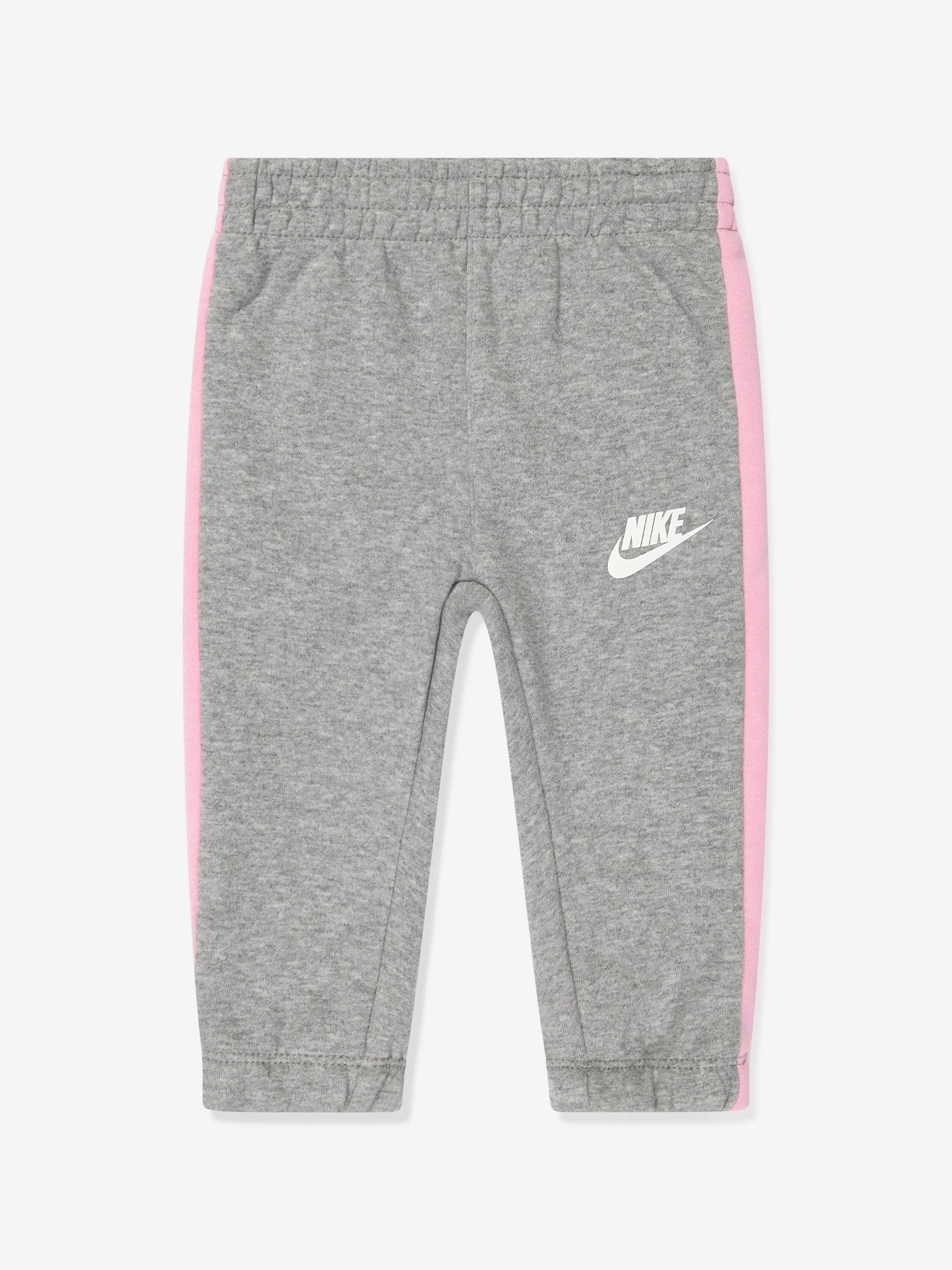 Nike Girls Oversized Futura Crew Tracksuit in Grau