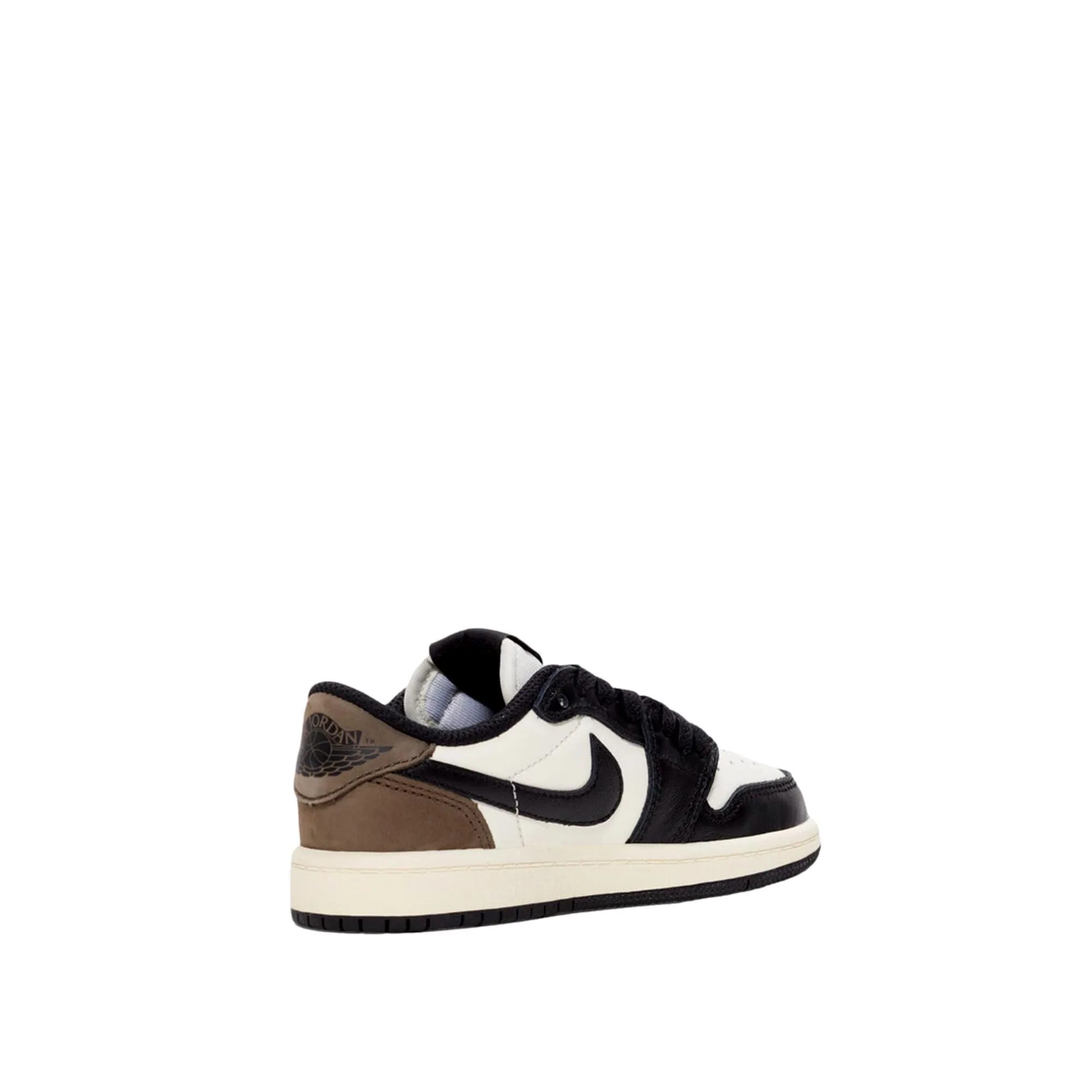Nike Jordan 1 Retro Low OG Segel/Schwarz-Dunkle Mokka FQ5436-102 Vorschule