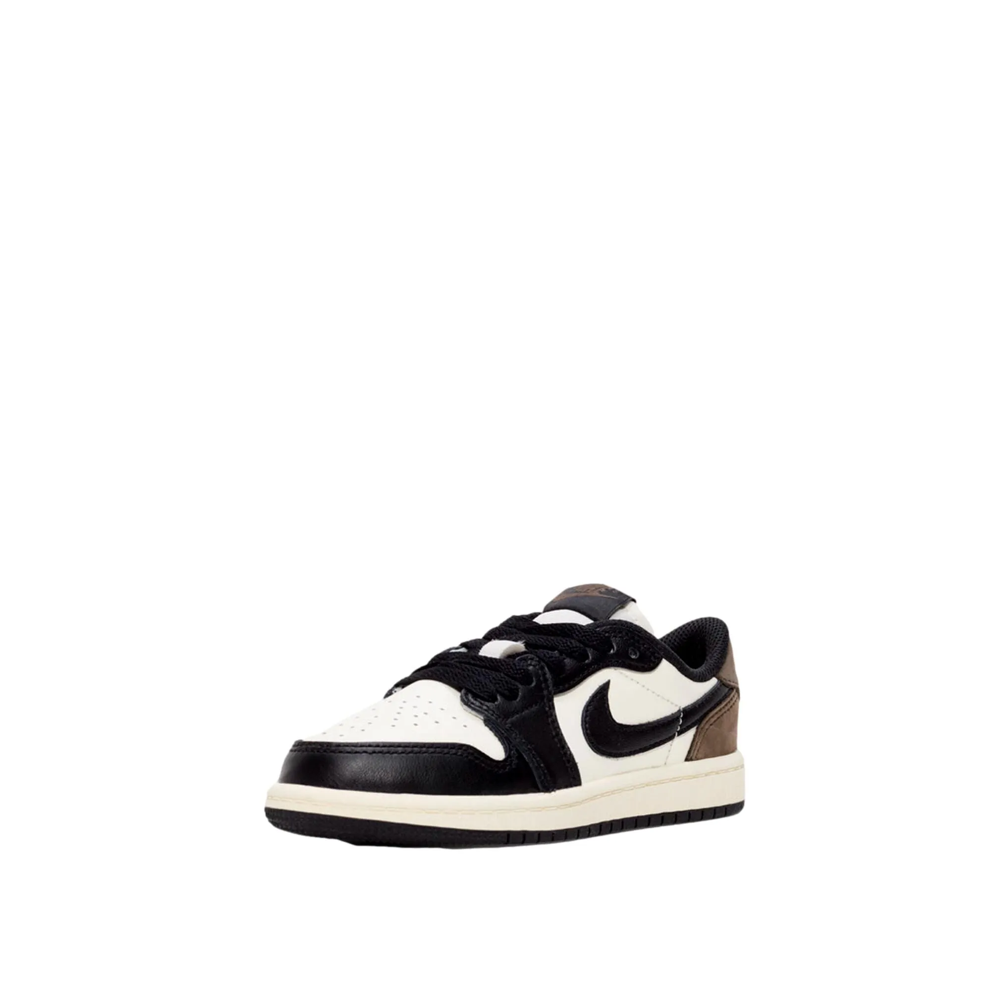 Nike Jordan 1 Retro Low OG Segel/Schwarz-Dunkle Mokka FQ5436-102 Vorschule