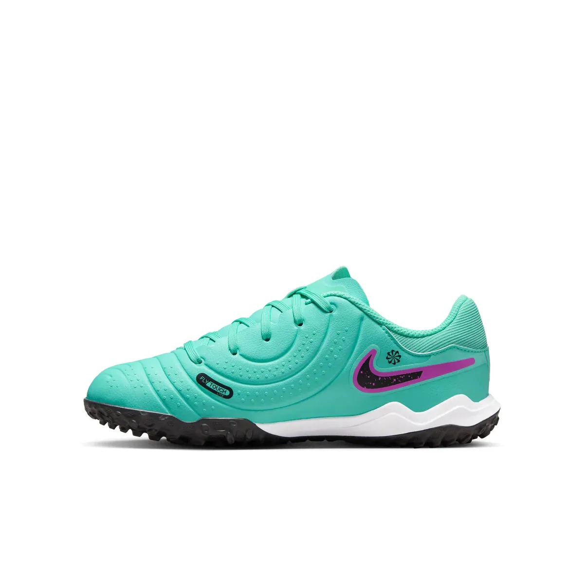 Nike Junior Tiempo Legend 10 Academy TF Fußballschuhe für Kunstrasen - Hyper Türkis/Schwarz