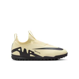 Nike Junior Zoom Vapor 15 Academy TF Fußballschuhe für Kunstrasen - Zitronenlimonade/ Schwarz