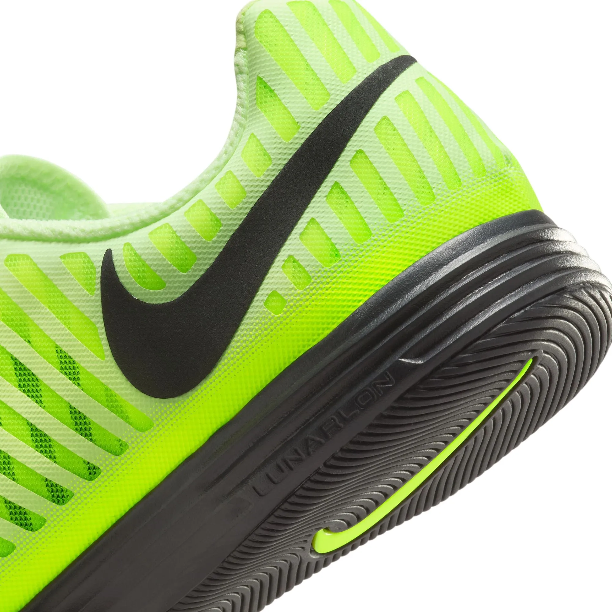 Nike Lunargato II IN Hallenfußballschuhe - Schwarz/Neongrün