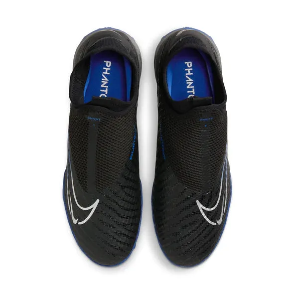 Nike Phantom GX Academy DF TF Fußballschuhe für Kunstrasen - Schwarz/Chrom/Hyper Royal