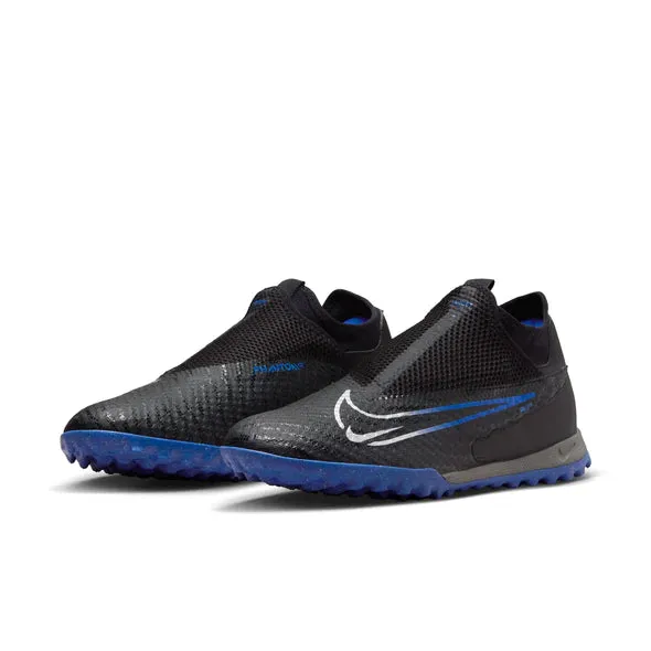 Nike Phantom GX Academy DF TF Fußballschuhe für Kunstrasen - Schwarz/Chrom/Hyper Royal