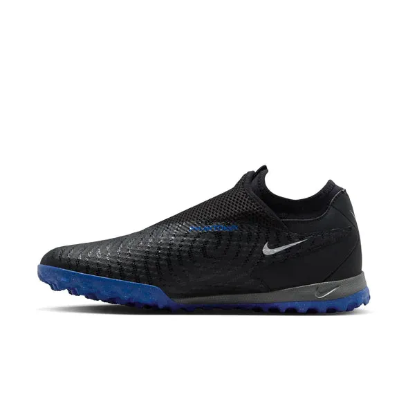 Nike Phantom GX Academy DF TF Fußballschuhe für Kunstrasen - Schwarz/Chrom/Hyper Royal