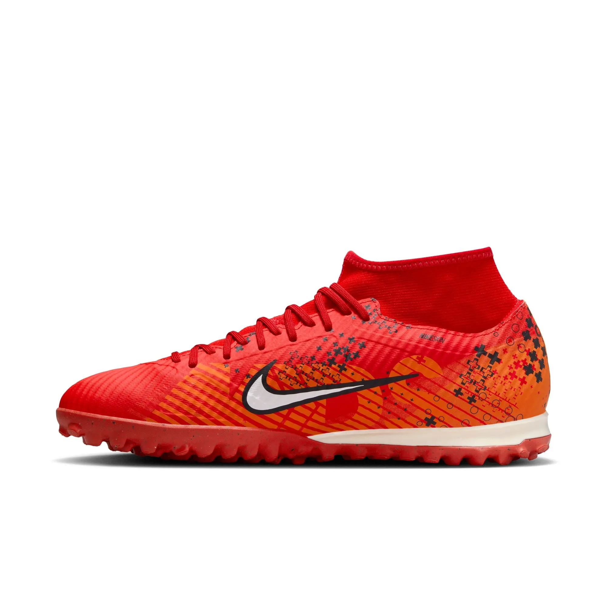 Nike Superfly 9 Academy Mercurial Dream Speed TF Hallenschuhe - LT Karmesin/Blasses Elfenbein - Leuchtendes Mandarin